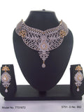 American Diamond Necklace Set - 7731672 - View 1