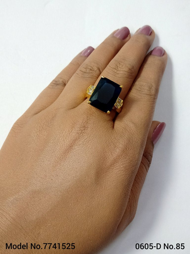 Trendy CZ Ring - View 2 - Amaara World