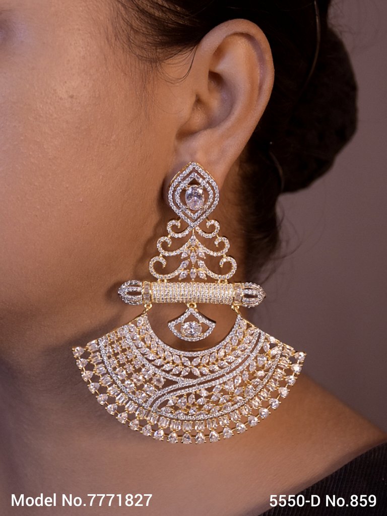 Imitation Jewelry | Cz Earrings - View A