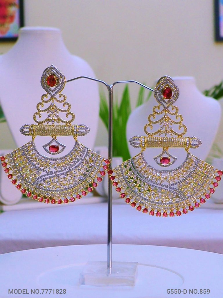 Diamond Replica Long Earrings - Amaara World