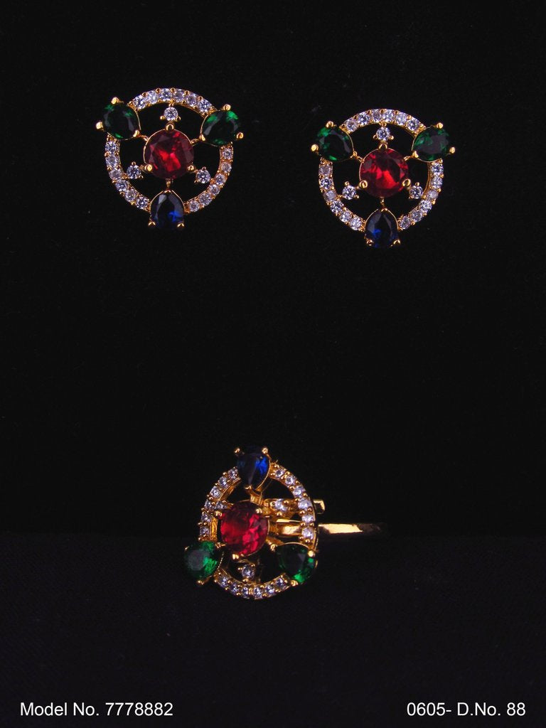 Earring With Finger Rings - Style 1 - Amaara World