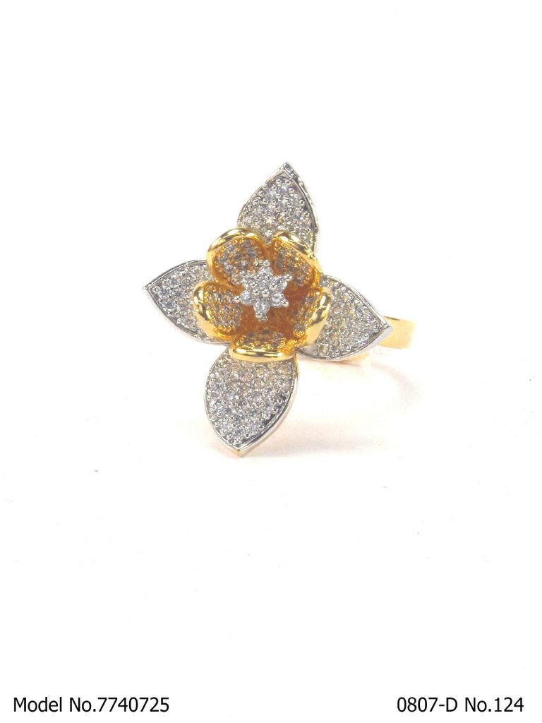Crystal Crown Ring - View 2 - Amaara World