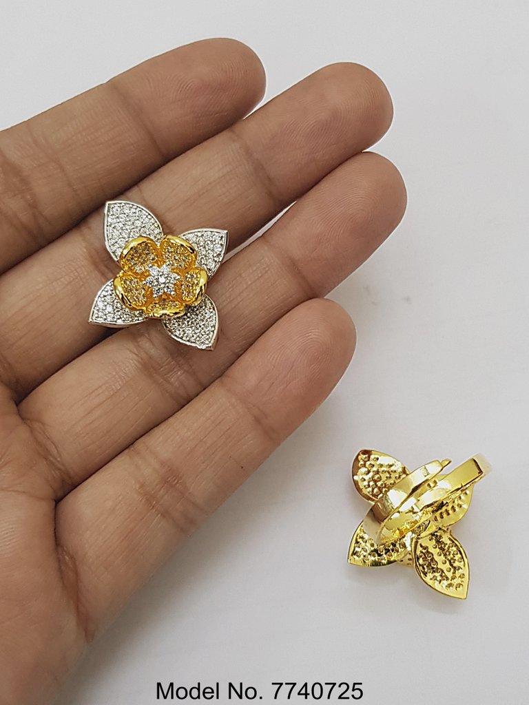 Crystal Crown Ring - View 3 - Amaara World
