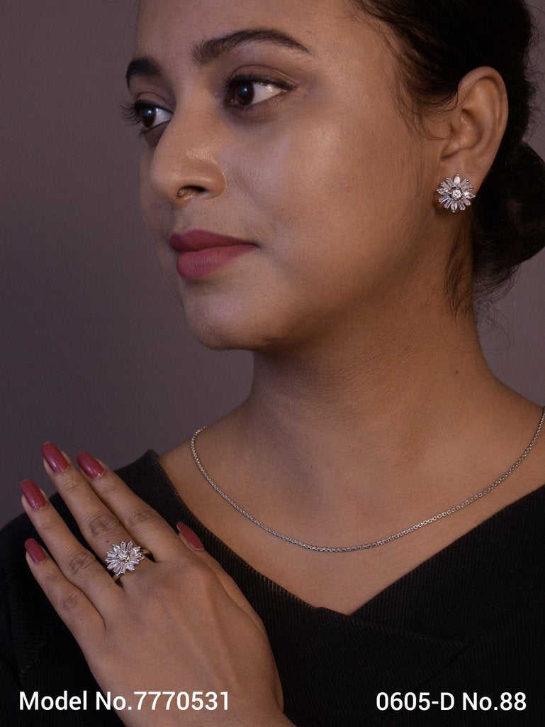 Earring With Finger Rings - Style 1 - Amaara World