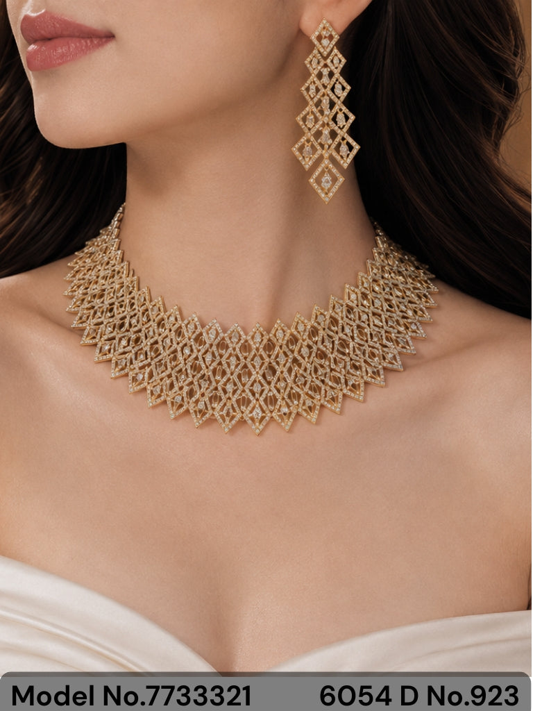 Real Zircon Fashion Jewelry Set - Amaara World