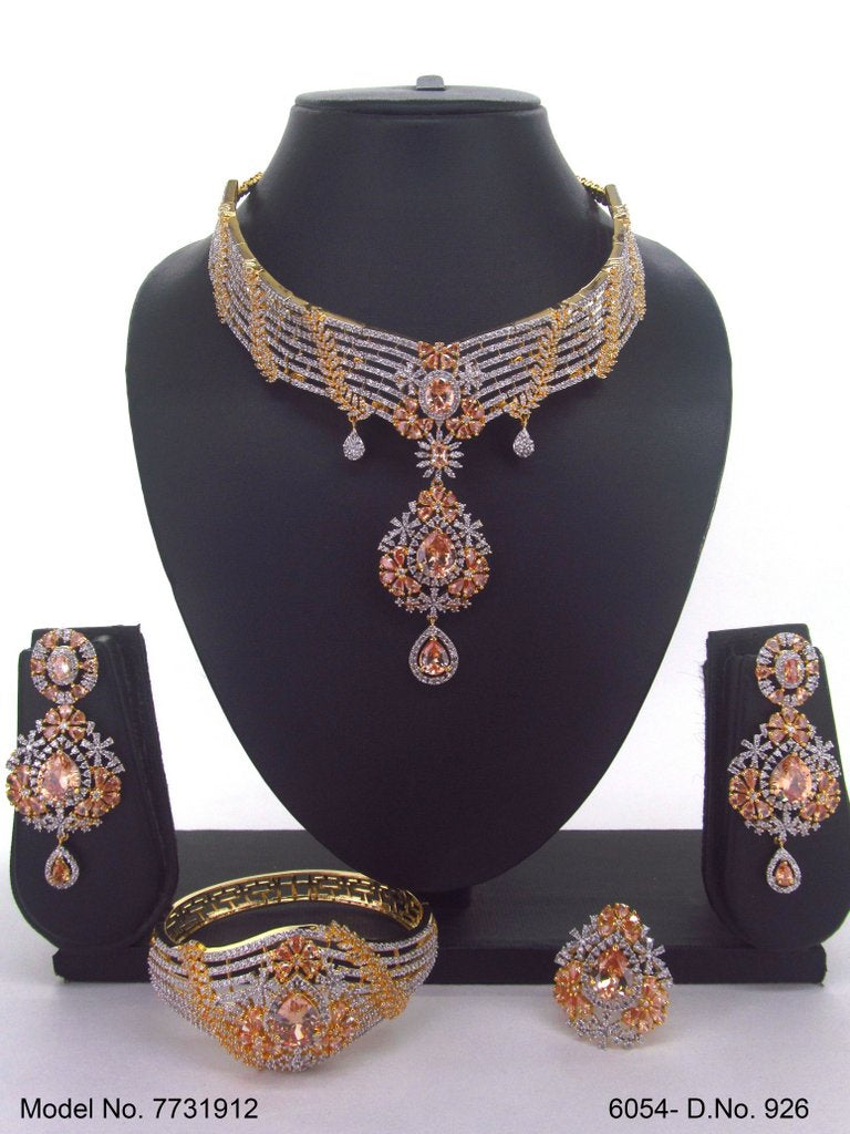 Real Zircon Fashion Jewelry Set - 7731912 - View 1