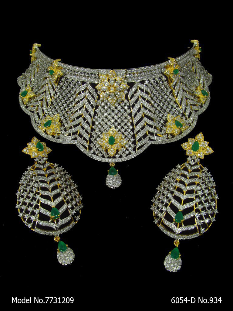 American Diamond Necklace Set - 7731203 - Color variant