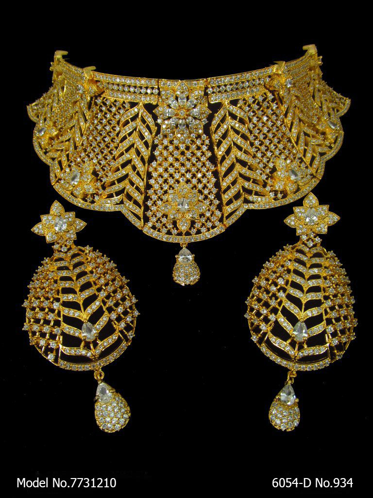 American Diamond Necklace Set - 7731203 - Color variant