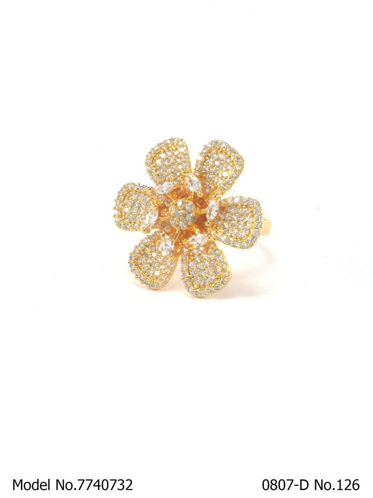 Trendy CZ Ring - View 2 - Amaara World