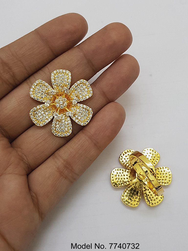 Trendy CZ Ring - View 3 - Amaara World