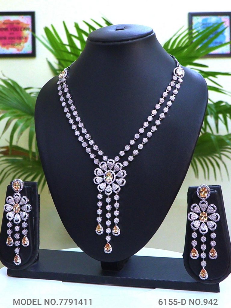 Gift Necklace Set in CZ - Amaara World