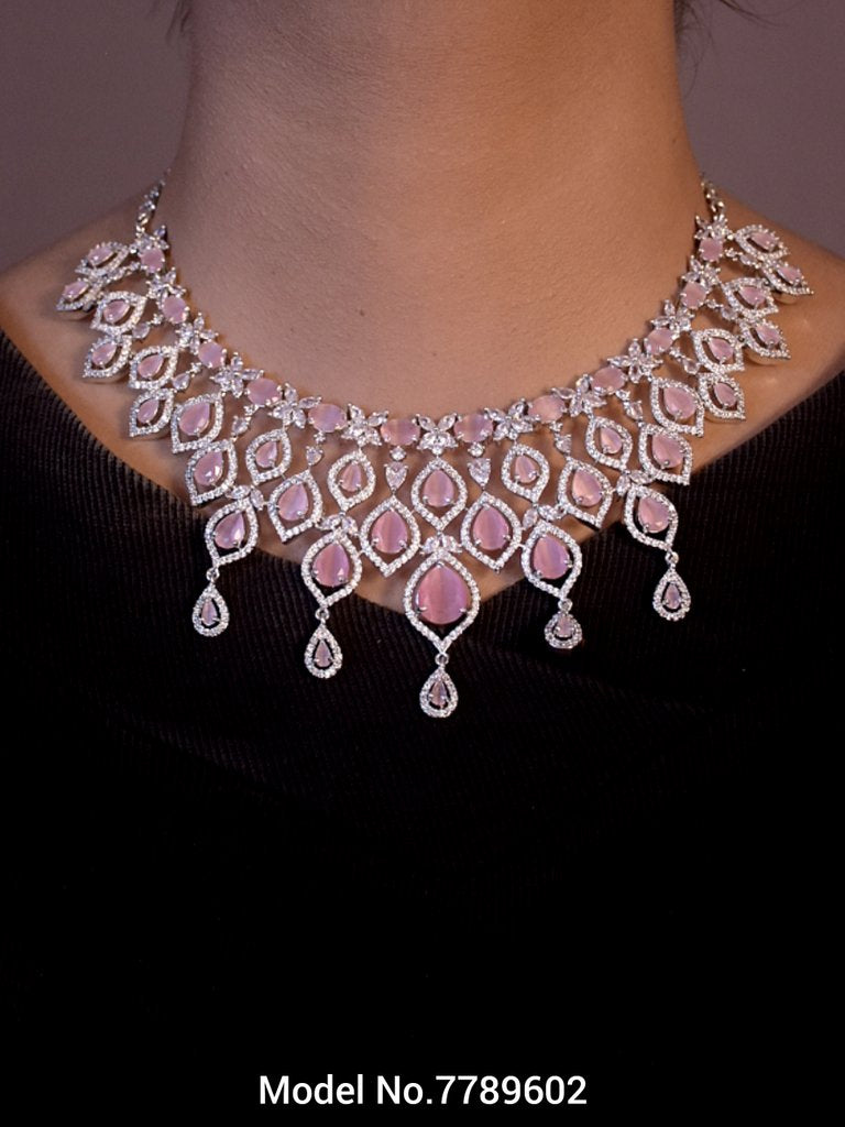 Artificial Diamond Cz Jewelry Set - View B