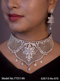 Articfical Diamond AD Necklace Set - 7731149 - View 1
