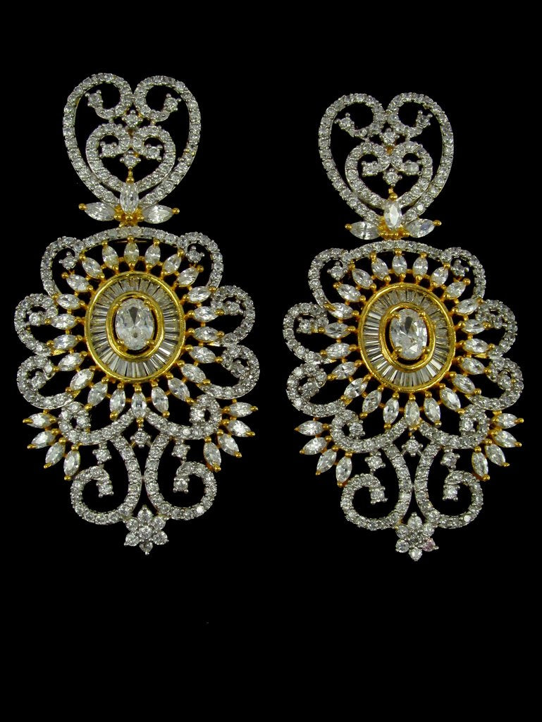 Articfical Diamond AD Necklace Set - 7730330 - View 2