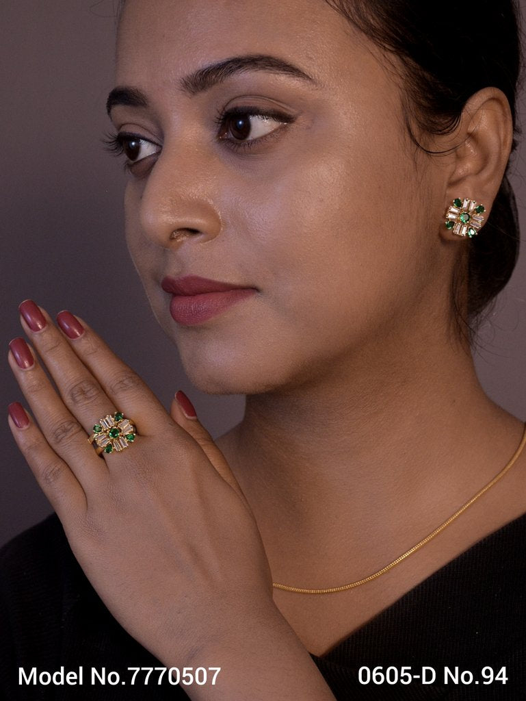 Earring With Finger Rings - Amaara World USA - SKU 7770507