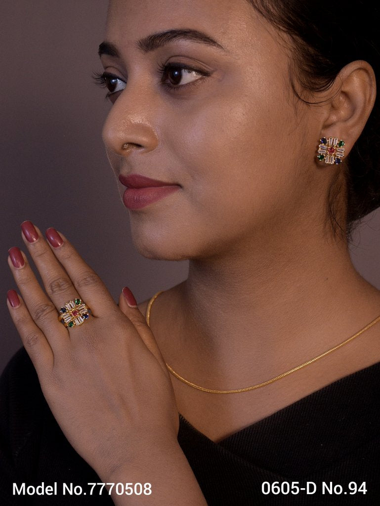 Earring With Finger Rings - Amaara World USA - SKU 7770508