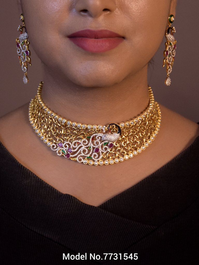 Choker Jewelry Set for Wedding Occasions - 7731545 - View 2