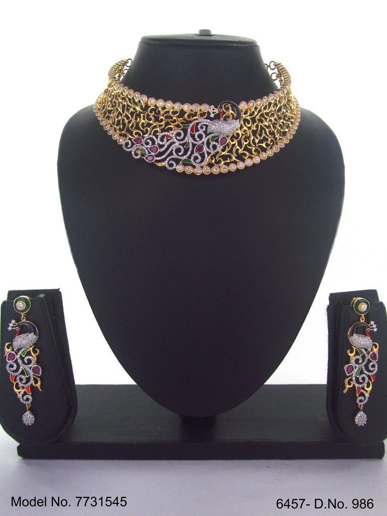 Choker Jewelry Set for Wedding Occasions - 7731545 - View 3