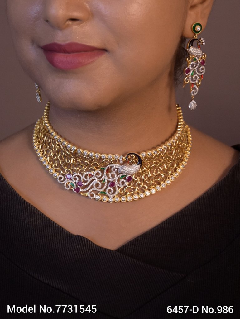 Choker Jewelry Set for Wedding Occasions - 7731545 - View 1