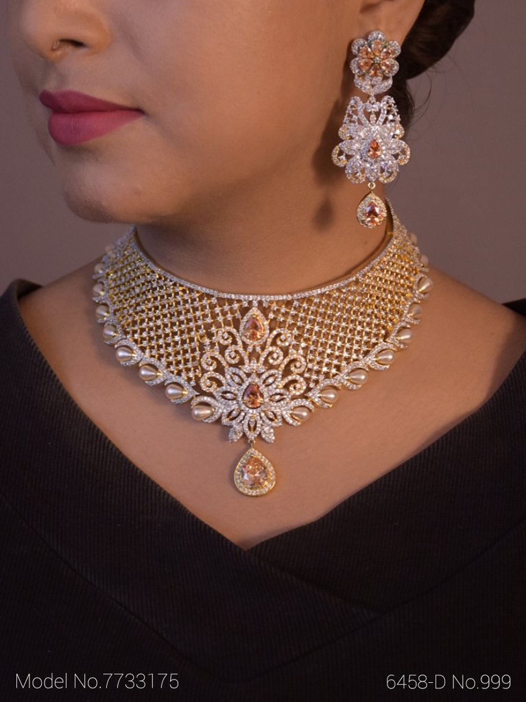Cz Jewelry Set | Made in India - 7733175 - View 1