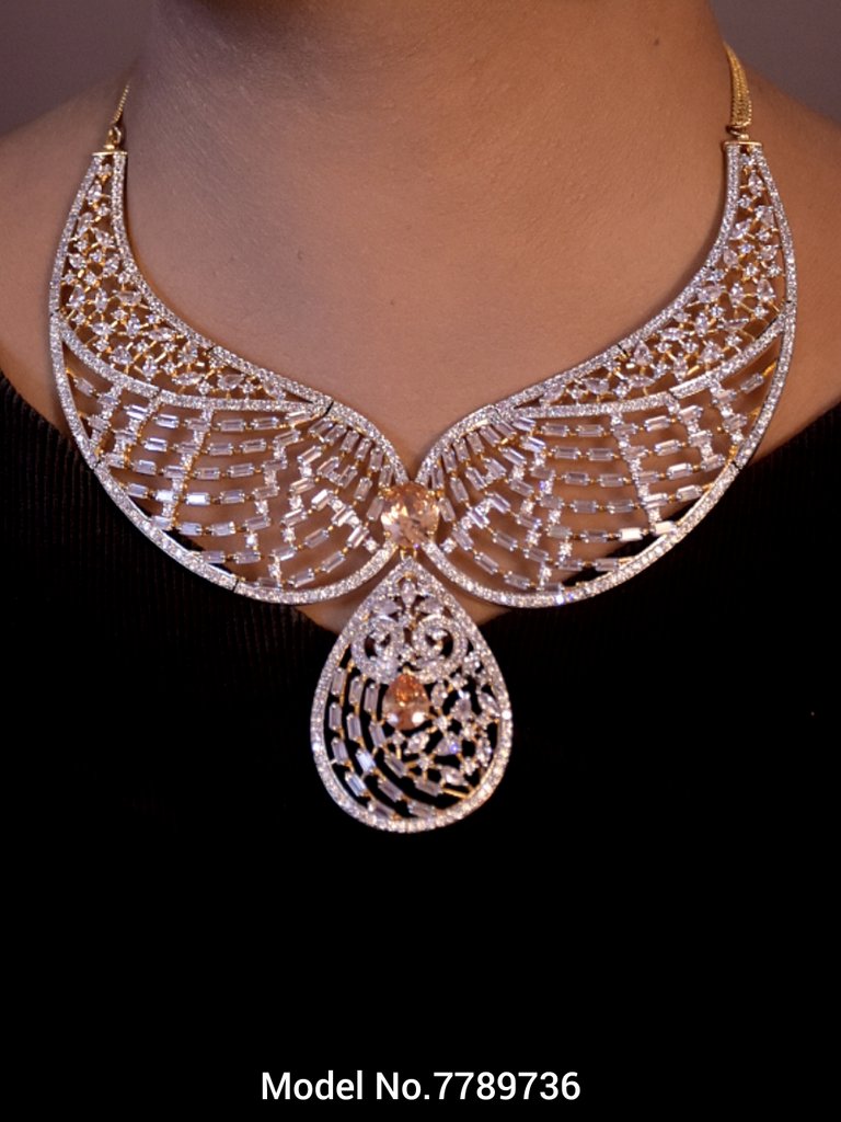 Imitation Diamond Cz Jewelry Set - View B