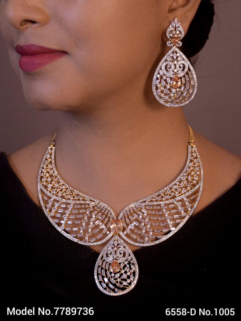 Imitation Diamond Cz Jewelry Set - Amaara World