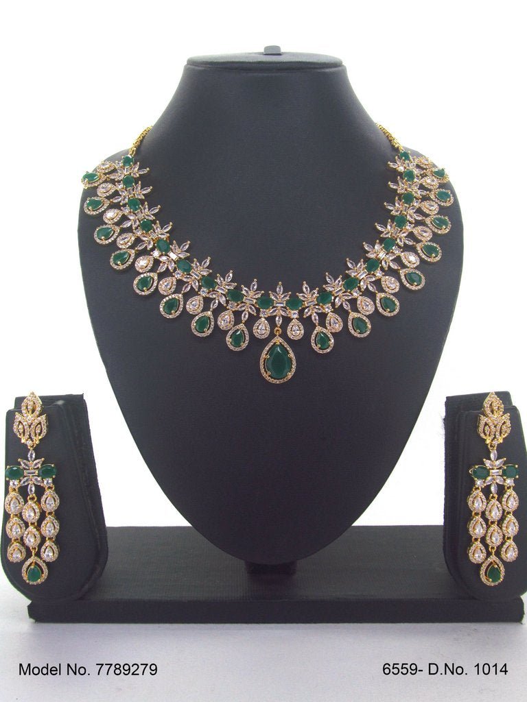 Traditional Zirconia Jewelry Set for Classy Women - Amaara World