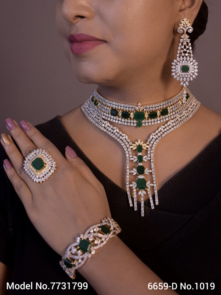 Wedding Jewellery Set for Brides / Gifts / Parties - 7731792 - Color variant