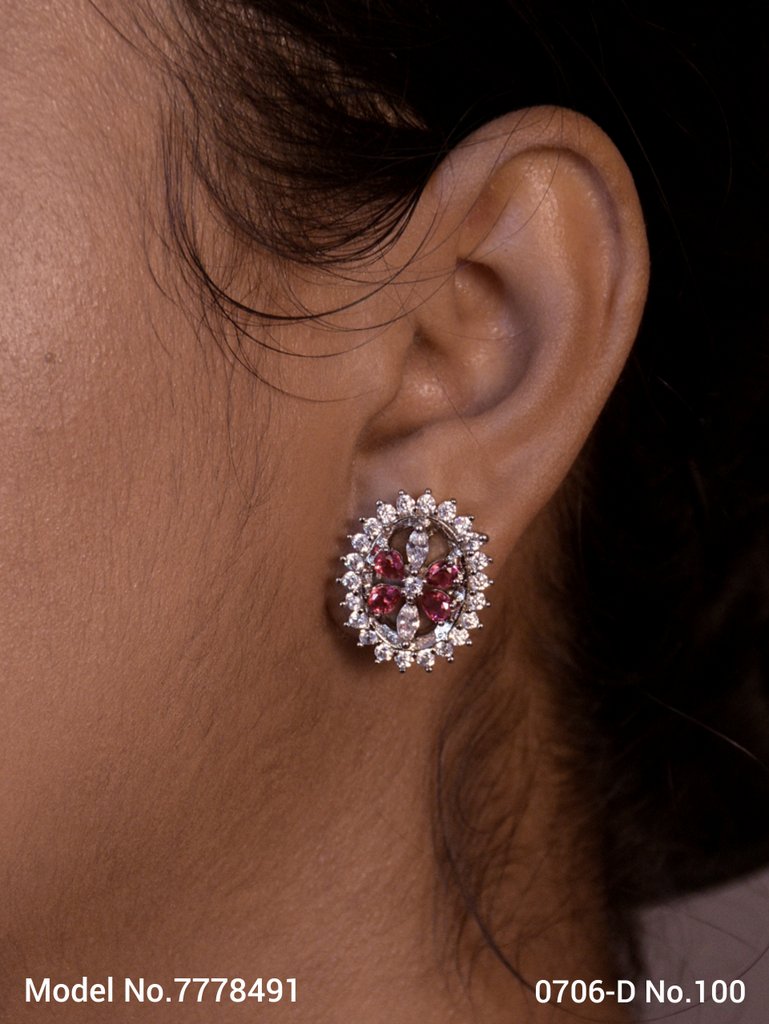 Handcrafted AD Stud Earrings