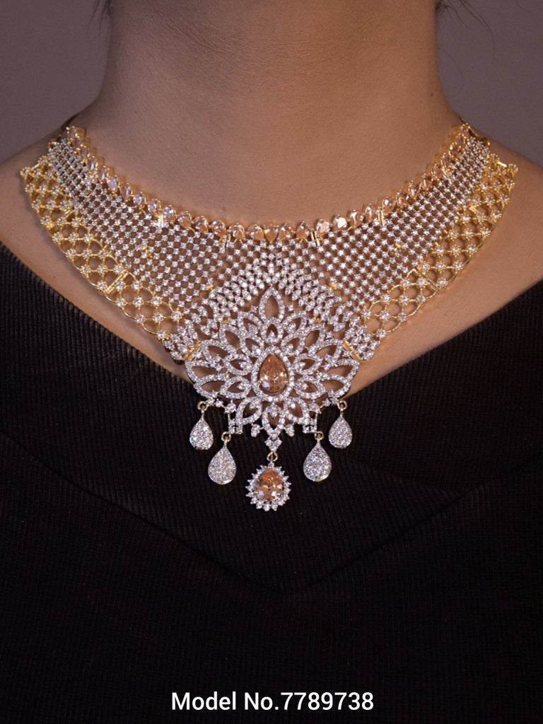 Artificial Diamond Cz Jewelry Set - View B