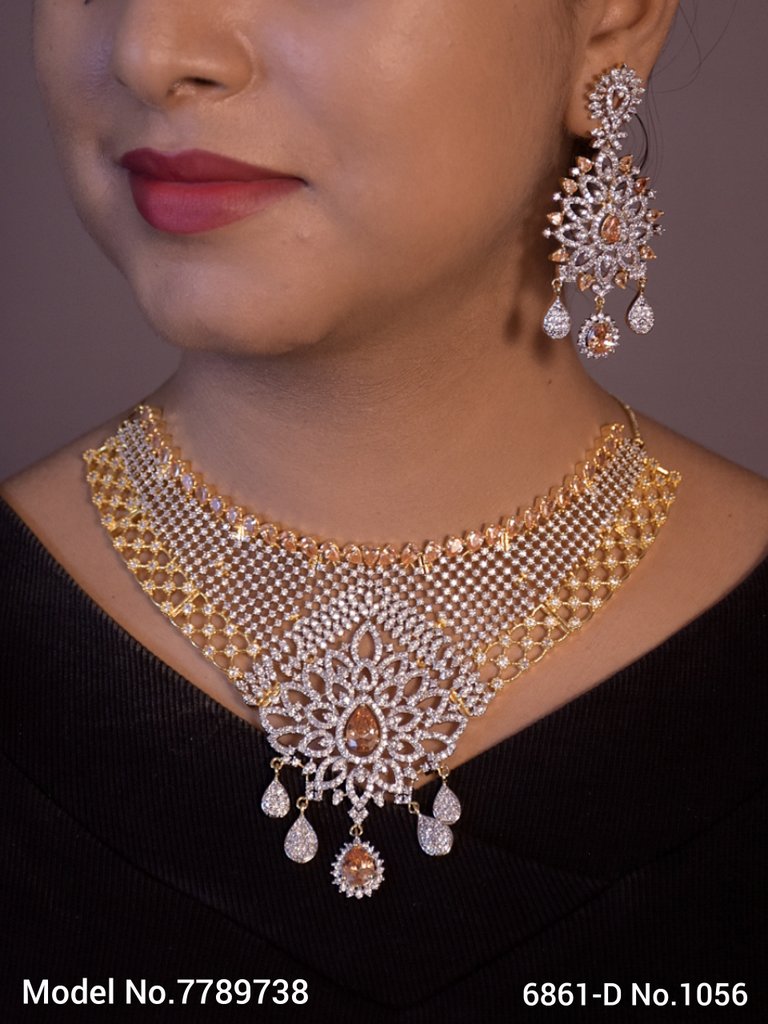Artificial Diamond Cz Jewelry Set - Amaara World USA - SKU 7789738