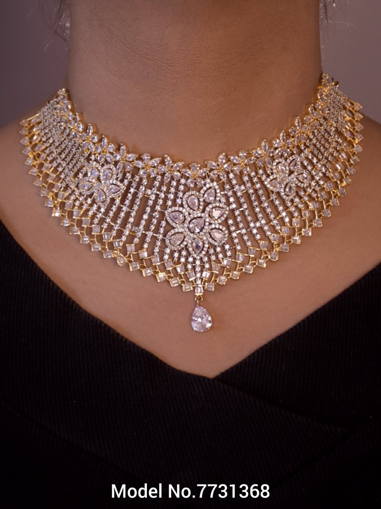Wedding Jewellery Set for Brides / Gifts / Parties - 7731368 - View 3