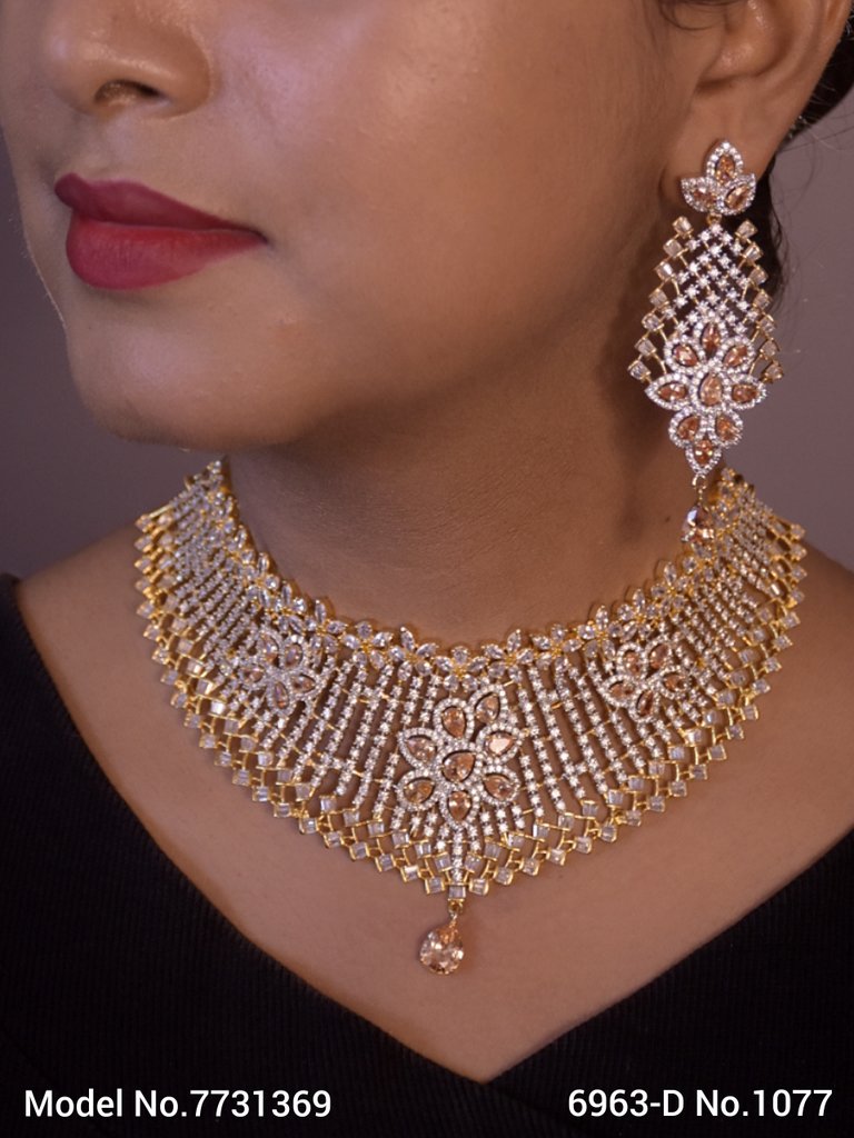 Wedding Jewellery Set for Brides / Gifts / Parties - 7731368 - Color variant