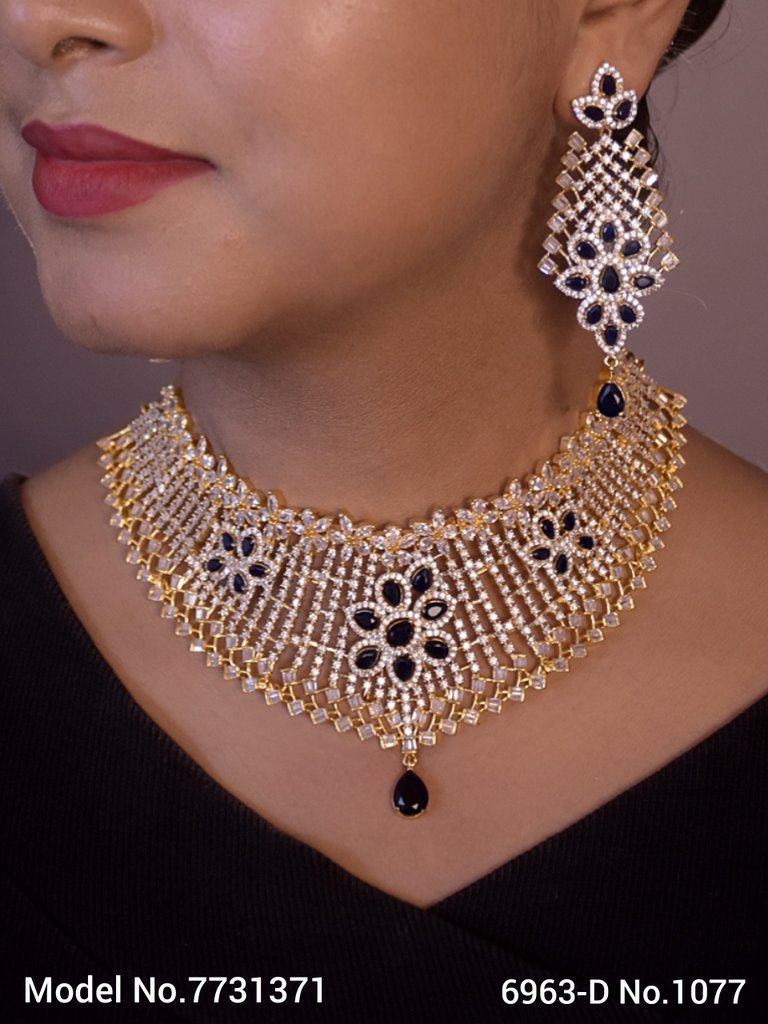 Wedding Jewellery Set for Brides / Gifts / Parties - 7731368 - Color variant