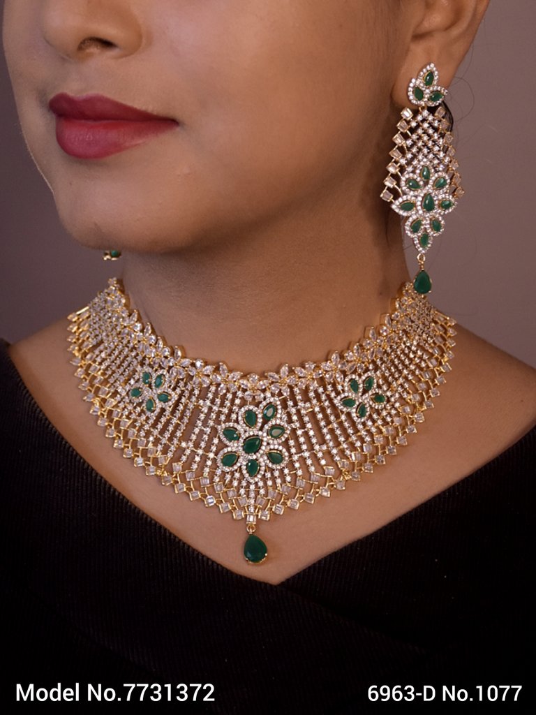 Wedding Jewellery Set for Brides / Gifts / Parties - 7731368 - Color variant