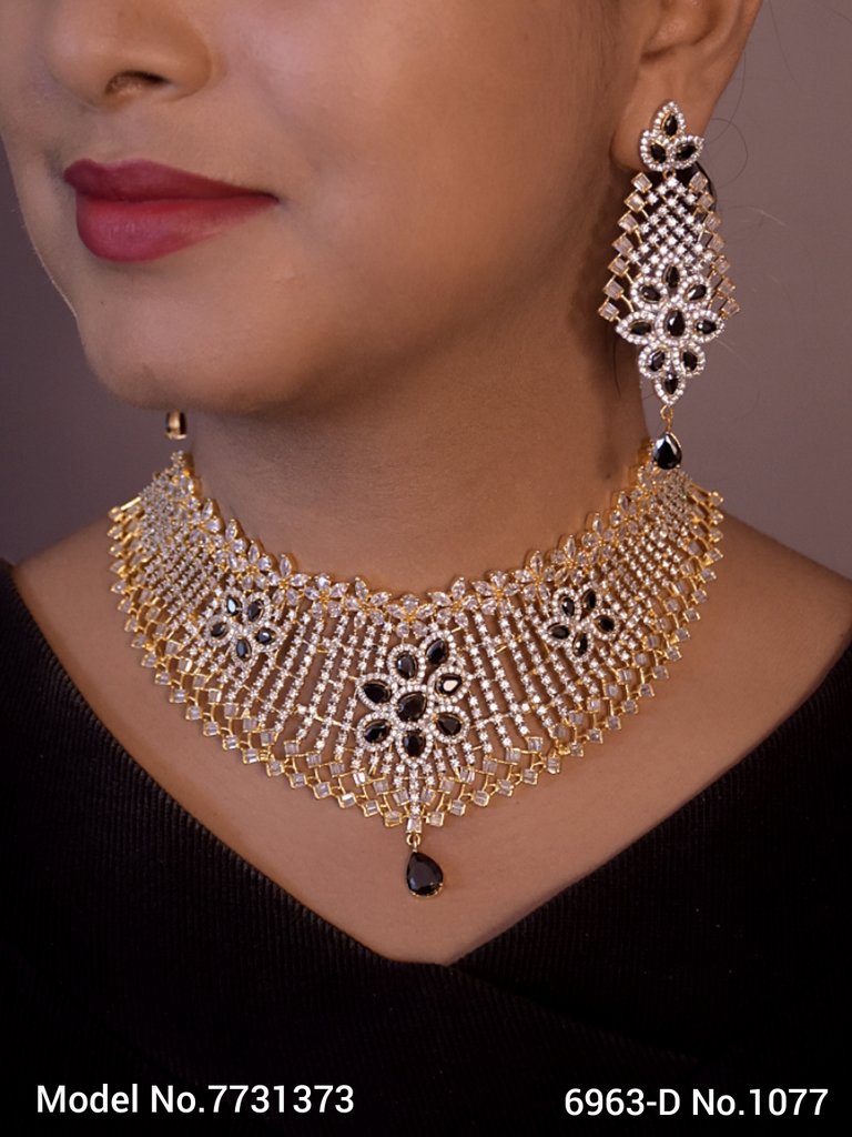 Wedding Jewellery Set for Brides / Gifts / Parties - 7731368 - Color variant