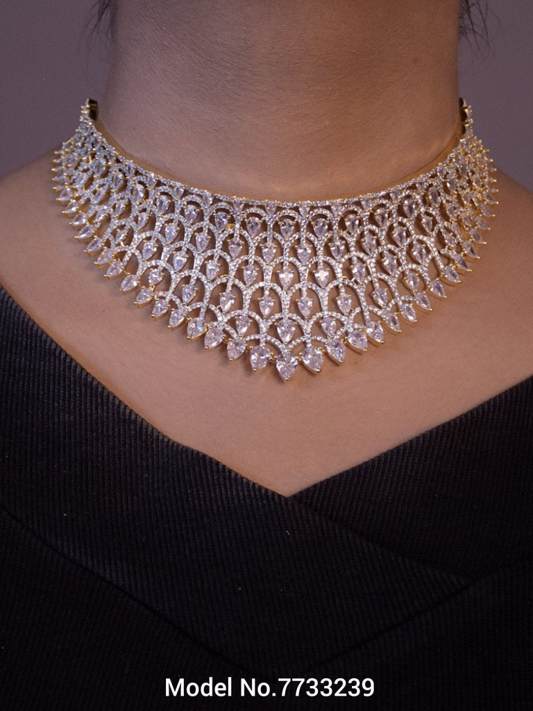 Imitation Diamond Cz Jewelry Set - View B