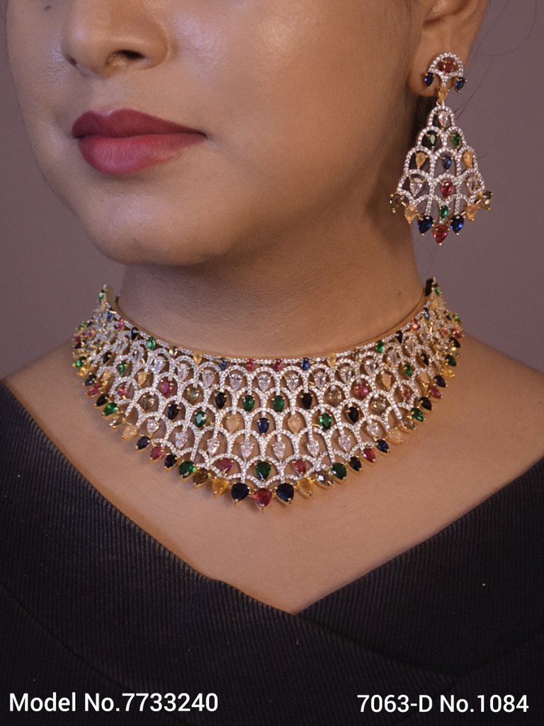 Artificial Diamond Cz Jewelry Set - Amaara World