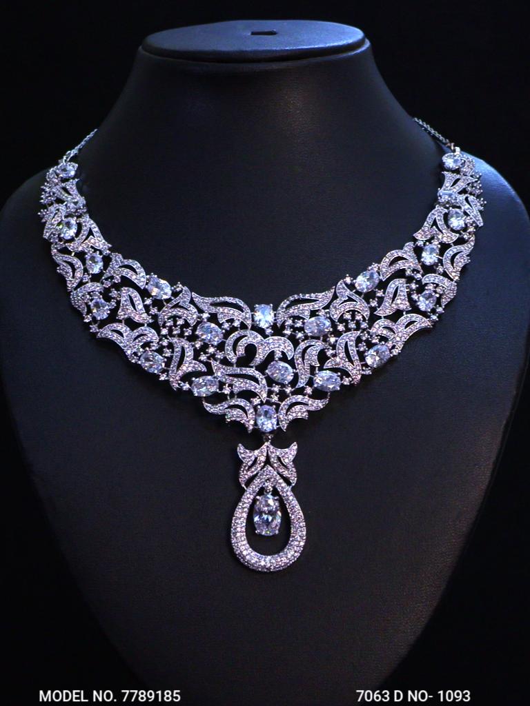 Imitation Diamond Cz Jewelry Set - View 2 - Amaara World