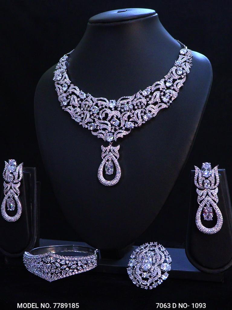 Imitation Diamond Cz Jewelry Set - Amaara World USA - SKU 7789185