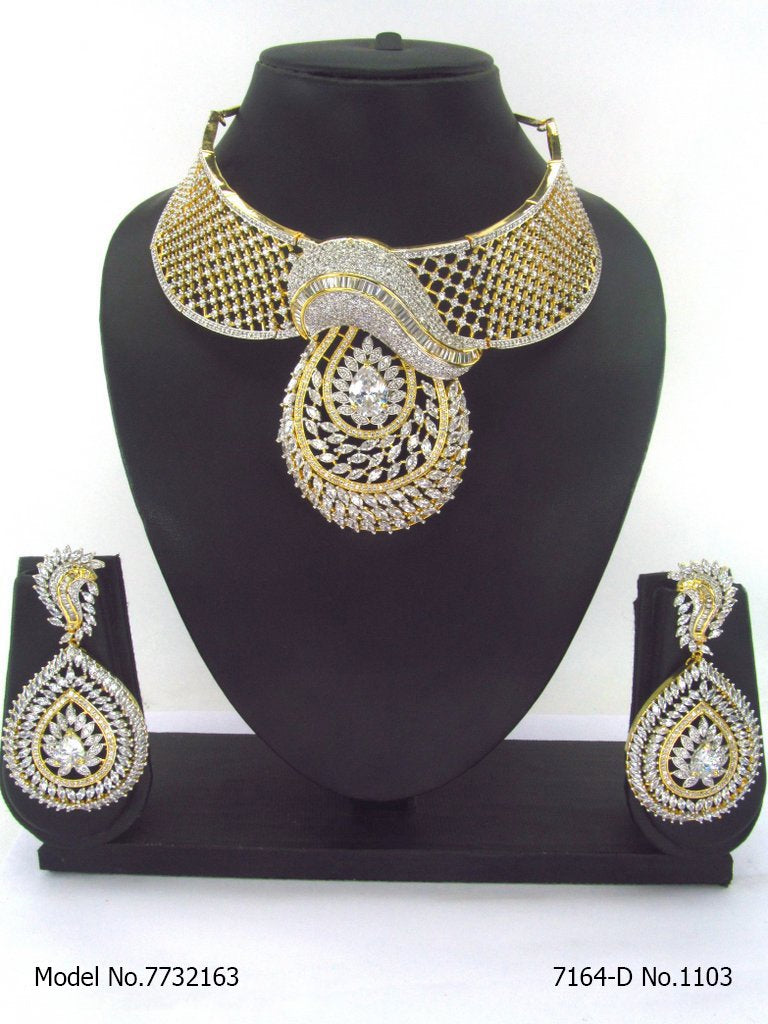 Artificial Diamond Cz Jewelry Set - 7732163 - View 1