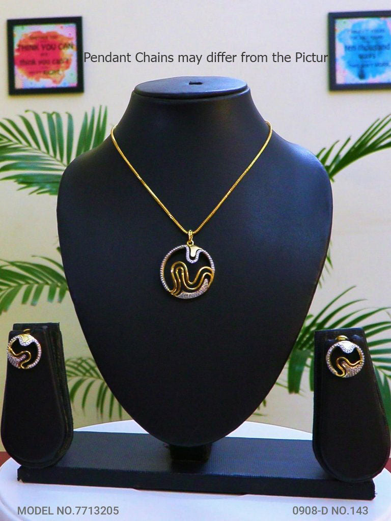 Original Cubic Zircon | Classic Pendant Set - Style 1 - Amaara World
