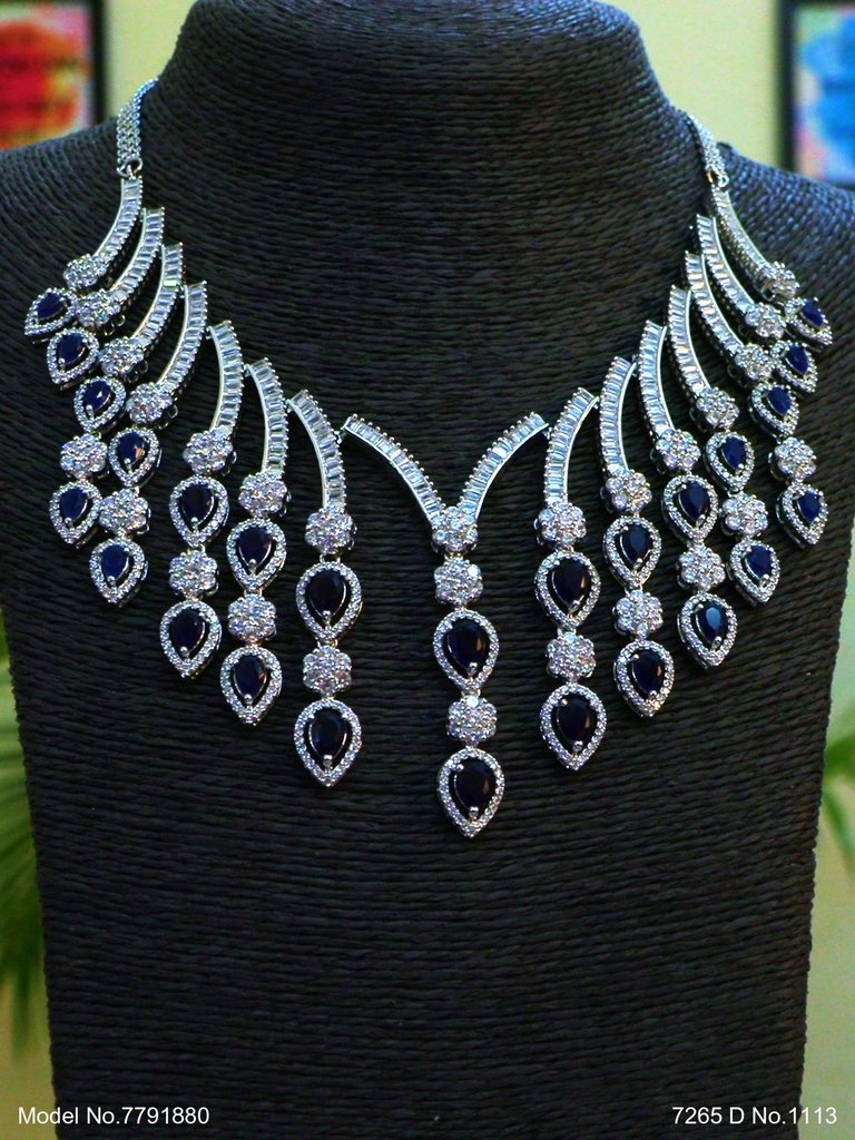 Artificial Diamond Cz Jewelry Set - View A
