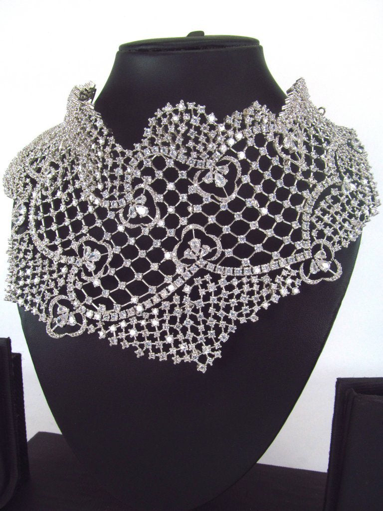 Imitaion Diamond looking Jewelry Set - 7732006 - View 2