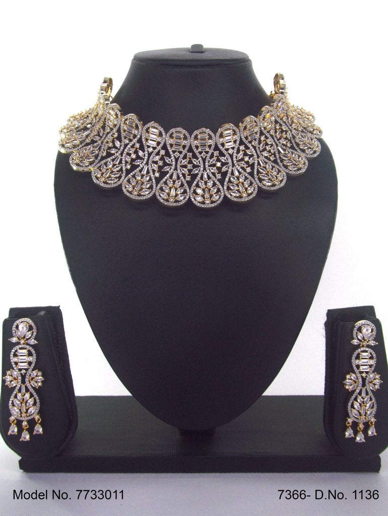Choker Jewelry Set for Wedding Occasions - 7733007 - Color variant