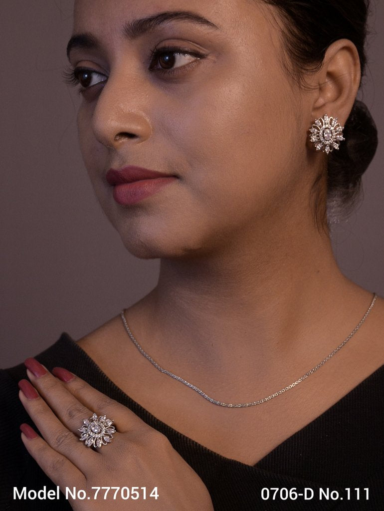 Earring With Finger Rings - Style 1 - Amaara World
