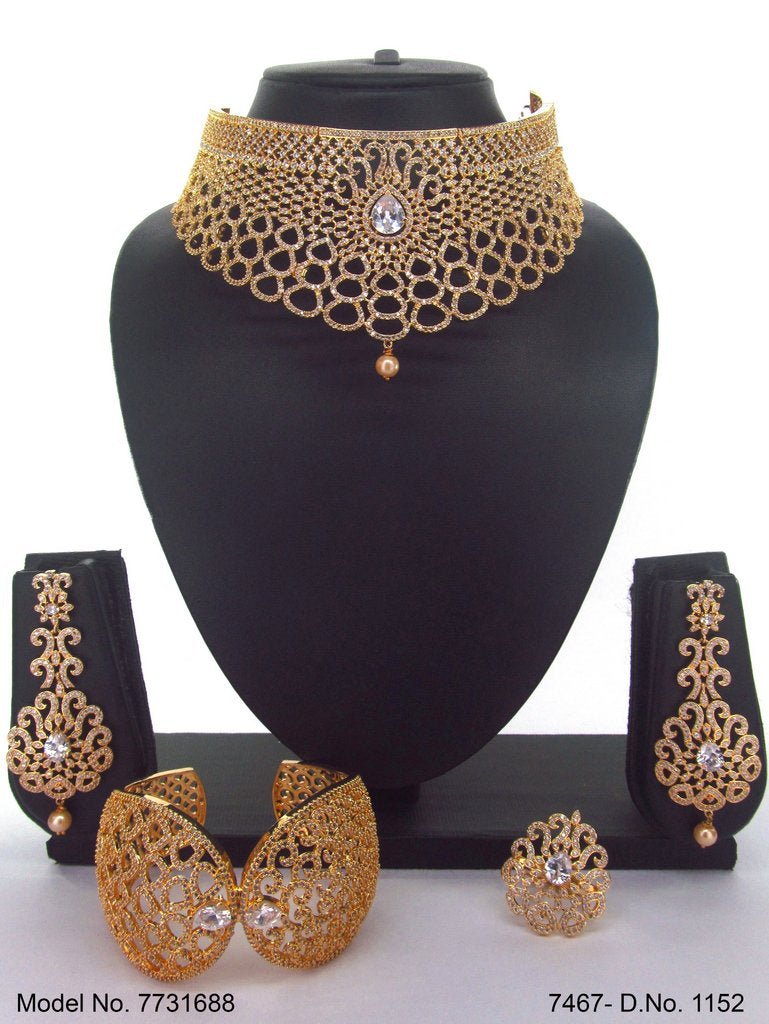 Imitation Diamond Cz Jewelry Set - Amaara World