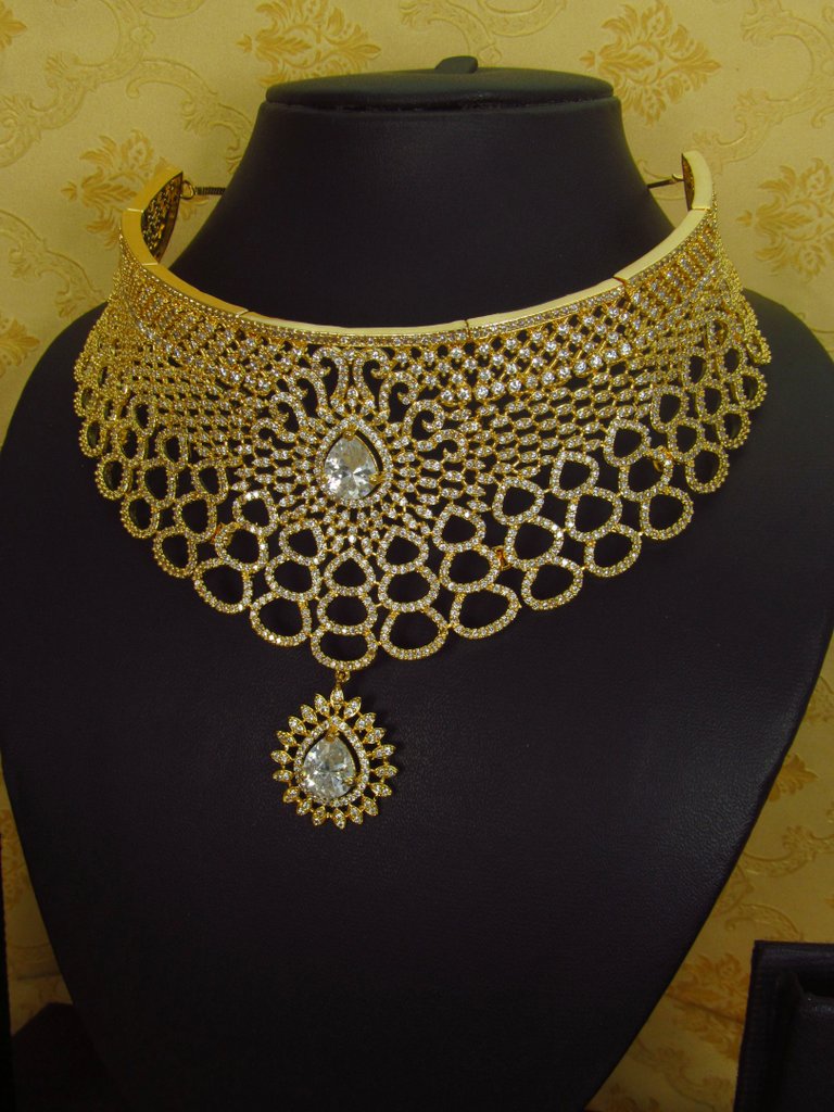 Imitation Diamond Cz Jewelry Set - View A