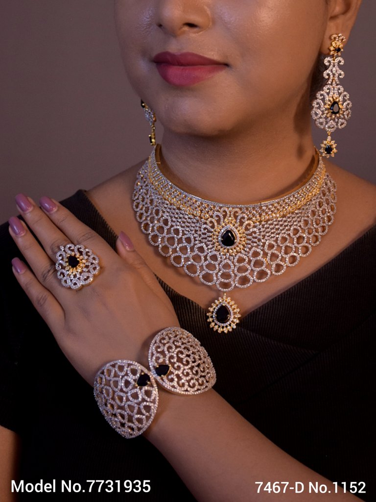 Designer Handmade Cz Jewelry - 7731935 - View 1