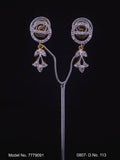 Cubic Zirconia Stud Earrings | American Diamond - Amaara World